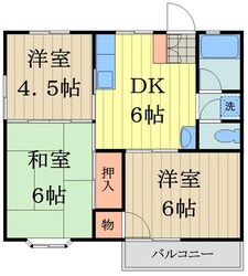 ウッディコーポの物件間取画像